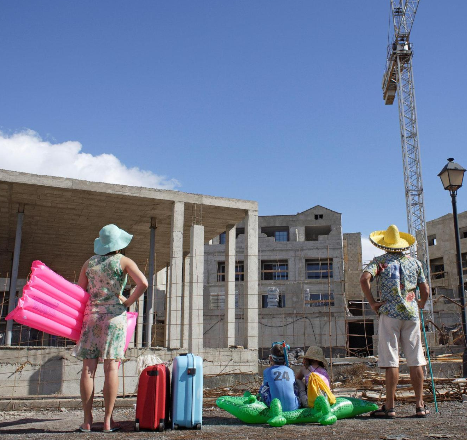 Baustelle im urlaub